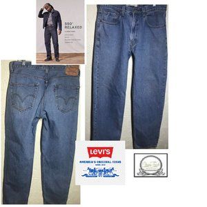 Levi 550 Relaxed Men's Blue Jeans Size 34/32
